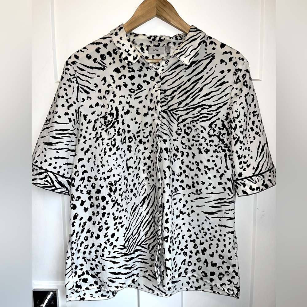 🔥 ASOS ICHI Animal Print Shirt